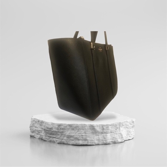 Kate Spade Newberry Lane Large Leather Tote Black NWT - Picture 13 of 14